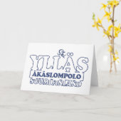 YLLÄS FINLAND wenskaart Kaart (Gele Bloem)