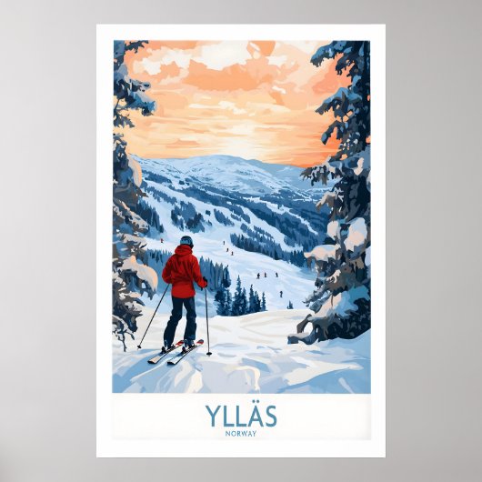Ylläs Noorwegen Muurkunst 1 Poster (Voorkant)