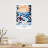Ylläs Noorwegen Muurkunst 1 Poster (Keuken)