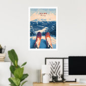 Ylläs Noorwegen Ski Kunst 1 Poster (Thuiskantoor)