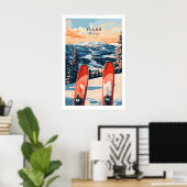 Ylläs Noorwegen Ski Poster 1 (Thuiskantoor)