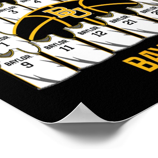 Ylor March Madness 2025 Women's Sketll Nil  Poster (Hoek)