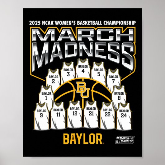 Ylor March Madness 2025 Women's Sketll Nil  Poster (Voorkant)