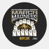 Ylor March Madness 2025 Women's Sketll Nil Ronde Sticker (Voorkant)