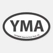 YMA Oval Sticker (Voorkant)