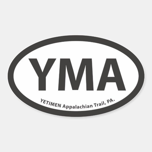 YMA Oval Sticker (Voorkant)
