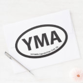 YMA Oval Sticker (Envelop)