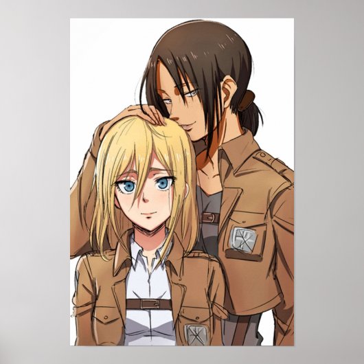 Ymir Christa Shingeki no Kyoto-aanval op Titan Poster (Voorkant)