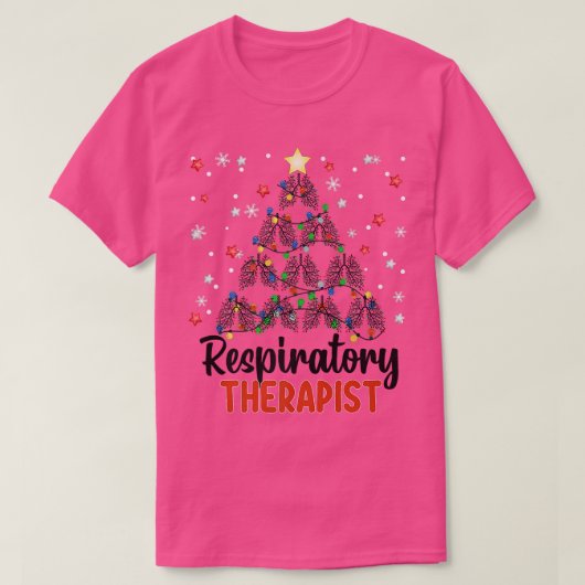 YNBV Respiratory Therapist Kerstmis, Kerstmis, PT T-shirt (Design voorkant)