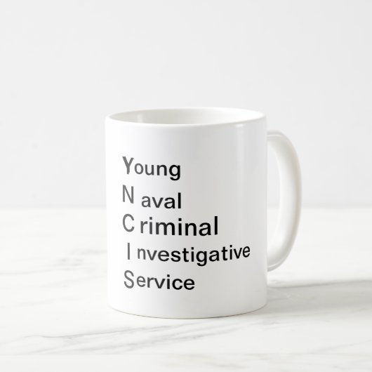 YNCIS-mok Koffiemok (Voorkant rechts)