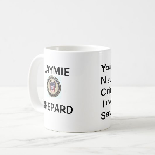 YNCIS-mok Koffiemok (Voorkant links)