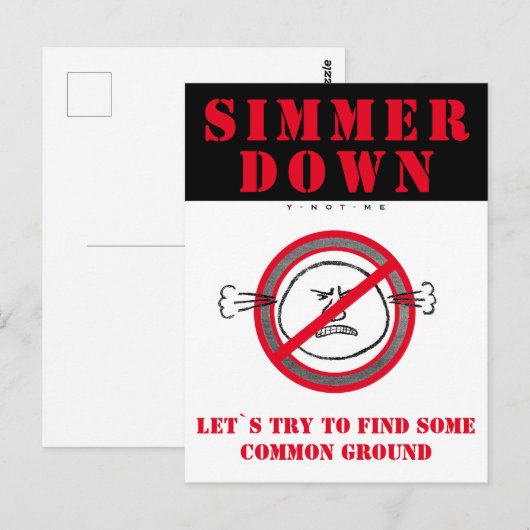 YNOTME BRIEFKAART SIMMER DOWN (Voorkant / Achterkant)