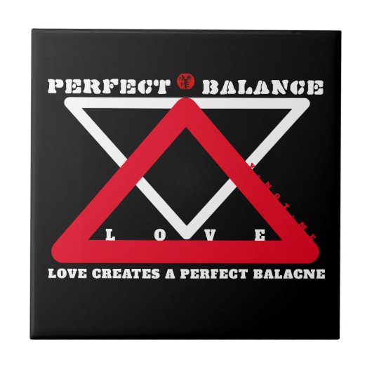 YNOTME PERFECT BALANCE 4b3 Ceramic Tile Tegeltje (Voorkant)