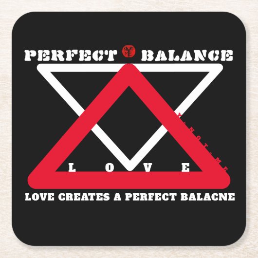 YNOTME PERFECTE BALANS 4b3 Papier Onderzetter (Voorkant)