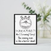 YNOTME SCHREEUWEND HOOFD NIEUWS BRIEFKAART (Staand voorkant)