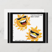 YNOTME THE SUNSHINE BROTHERS BRIEFKAART (Voorkant / Achterkant)