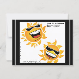 YNOTME THE SUNSHINE BROTHERS BRIEFKAART