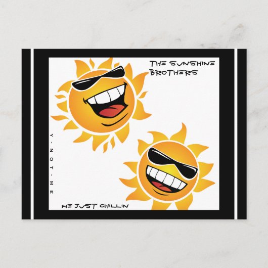 YNOTME THE SUNSHINE BROTHERS BRIEFKAART (Voorkant)