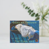 YNOTME VAN GOGHISH GOAT AT TROUGH2 BRIEFKAART (Staand voorkant)