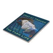 YNOTME VAN GOGHISH GOAT AT TROUGH2 TEGELTJE (Zijkant)