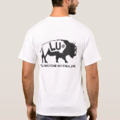 YNP vooraan, Bison achteraan T-shirt (Achterkant)