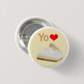Yo <3 Lemon Pie Ronde Button 3,2 Cm (Voorkant /achterkant)