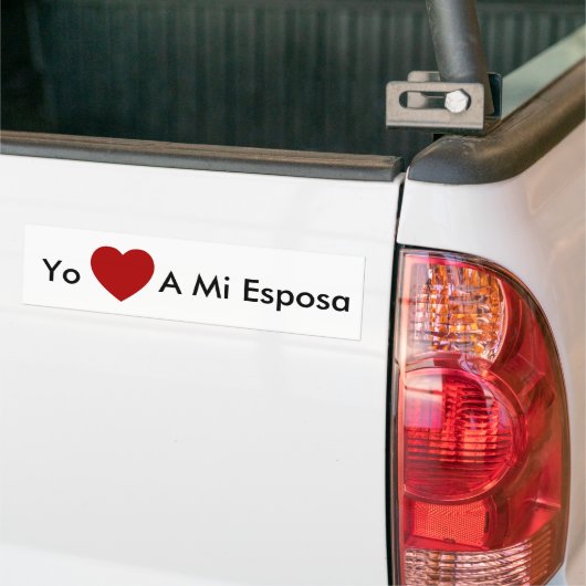 "Yo Amo a Mi Esposa" - bumpersticker (Op Truck)