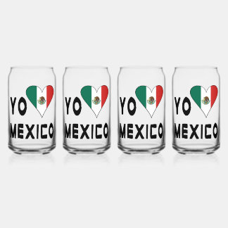 Yo Amo Mexico Blikvorm Glas