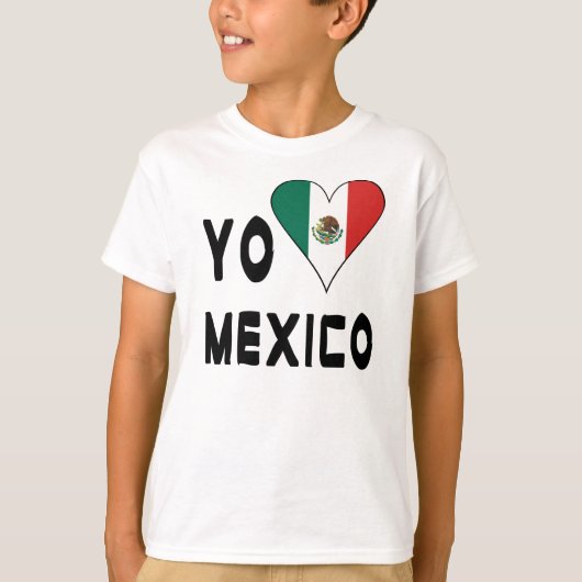 Yo Amo Mexico Boy's T-shirt (Voorkant)