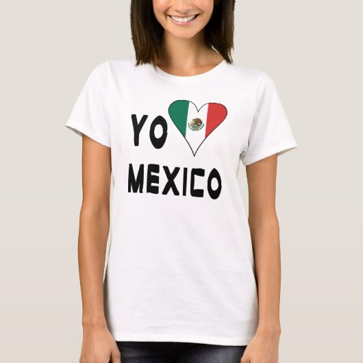 Yo Amo Mexico Dames  T-shirt (Voorkant)