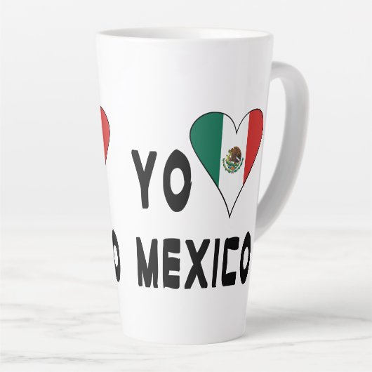 Yo Amo Mexico Large Latte Mok (Rechterhoek)