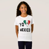 Yo Amo Mexico Meisjes T-shirt (Voorkant volledig)