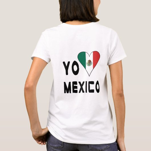 Yo Amo Mexico Vrouwen T-shirt (Achterkant)
