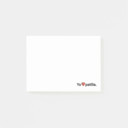 Yo Amo Patilla merkt op Post-it® Notes (Voorkant)