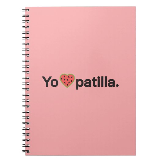 Yo amo Patilla Notitieboek (Voorkant)