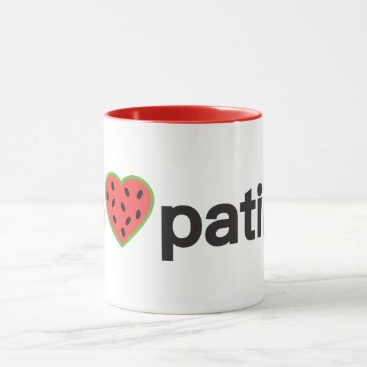 Yo Amo Patilla Two-tone Coffee Mok (Midden)