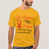 Yo Apoyo a Mi Mamá - Cáncer de Mama T-shirt (Voorkant)