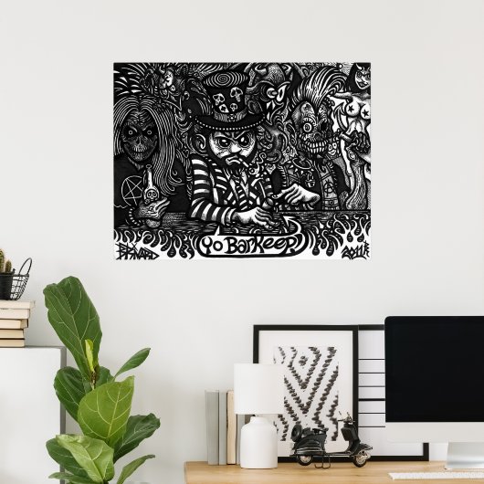 "Yo Barhold!" Poster (Thuiskantoor)