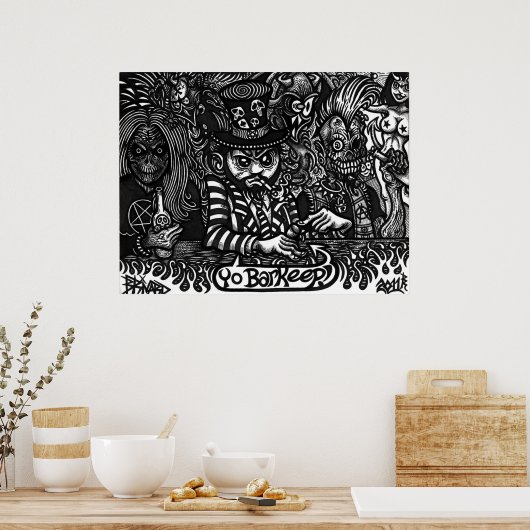 "Yo Barhold!" Poster (Keuken)