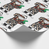 yo black santa cadeaupapier (Hoek)