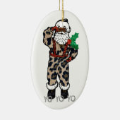 yo black santa keramisch ornament (Rechts)