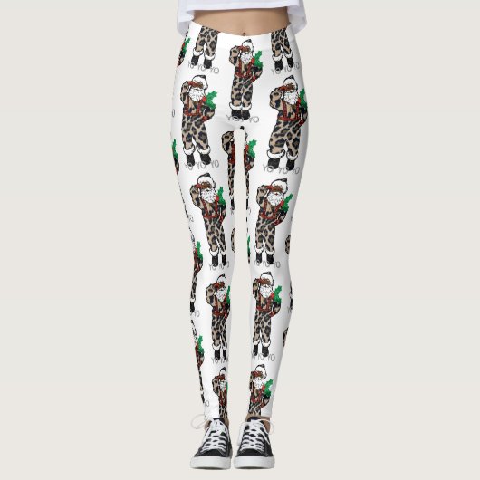 yo black santa leggings (Voorkant)