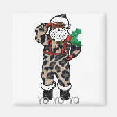 yo black santa magneet (Voorkant)