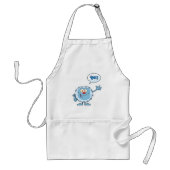 Yo Blue Monster Waving Standaard Schort (Voorkant)