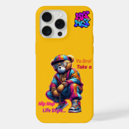 “Yo Bro!” Neem een HipHop Levensstijl - Beer Rap S iPhone 15 Pro Max Case