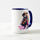 "Yo Bro!" Neem een HipHop Lifestyle - Beer Rap Sty Mok (Voorkant rechts)