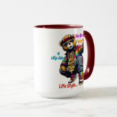 "Yo Bro!" Omarm de HipHop Lifestyle - Beer Rap Mok (Voorkant rechts)