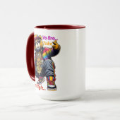 "Yo Bro!" Omarm de HipHop Lifestyle - Beer Rap Mok (Voorkant links)