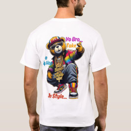 "Yo Bro!" Omarm de HipHop Lifestyle - Beer Rap T-shirt