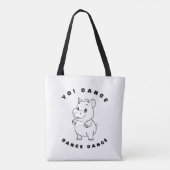Yo! Dance Dance Dance Fun, Schattige & Spunky Tote Bag (Achterkant)